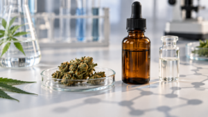 CBN cannabis guide with an unbranded cannabinoid label